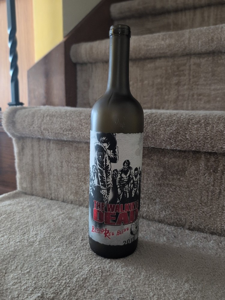 “The Walking Dead” Blood Red Blend Empty Wine Bottle 750ml 2016