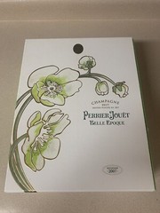 PERRIER-JOUET BELLE EPOQUE CHAMPAGNE GIFT BOX Empty Bottle 2 Flutes 2007