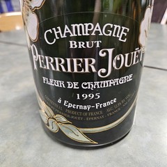 Vintage 1995 Perrier Jouet Floral Champagne Dummy Empty Bottle 6 Litre 19.5&rsquo;H