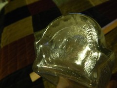 LONDON White Dinner Wine [Ontario Canada] GLASS BOTTLE Decanter w/ Paper Label