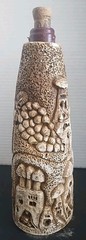 Vintage Cappadocia/Kapadokya Empty Wine Gypsum Bottle Turasan (Cork Damaged)