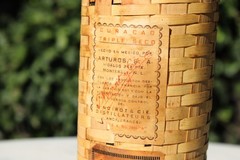 Vintage Triple Sec Wicker Wrapped Wine Bottle