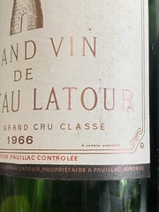 Grand Vin De Chateau Latour Premier Grand Cru Classe 1966 Empty Bottle