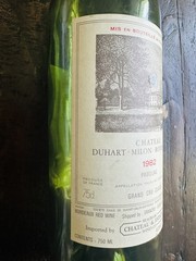 Chateau Duhart Milon Rothschild Wine Bottle EMPTY 1982 Pauillac Collectible 750m