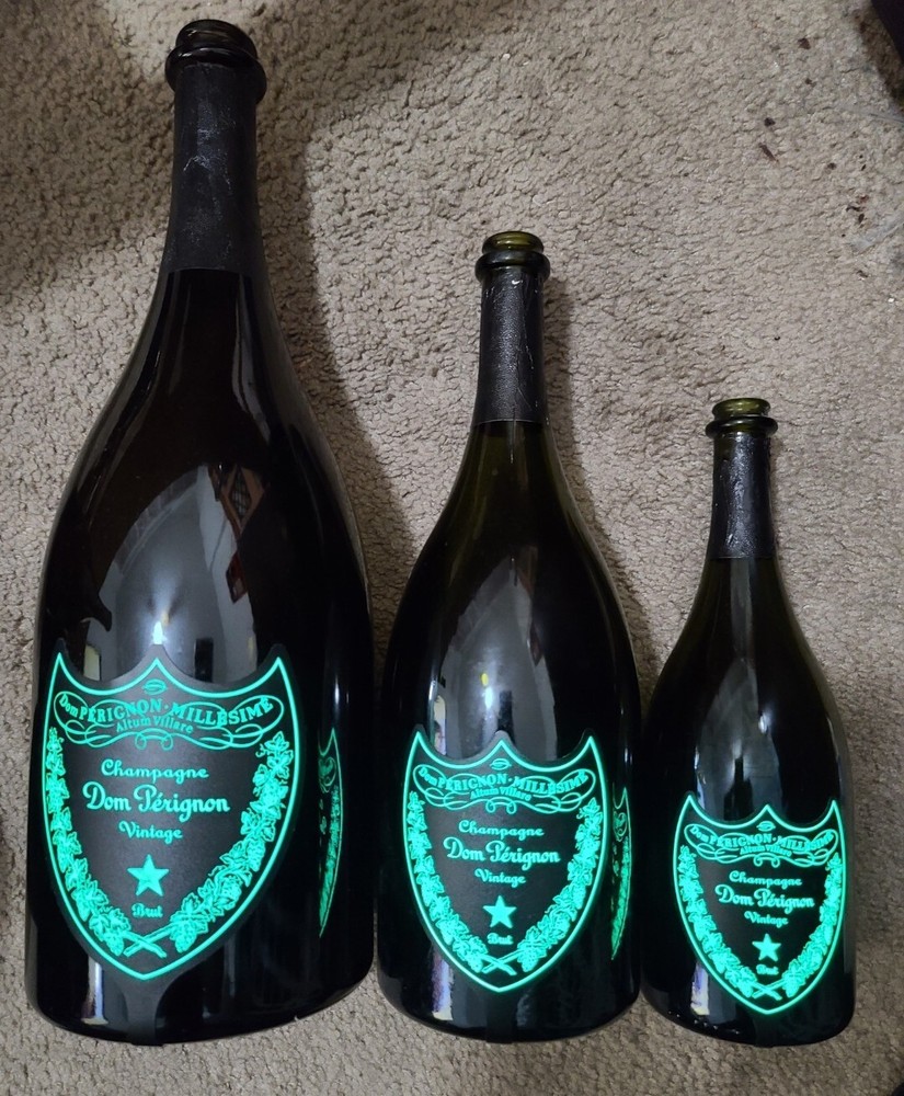 JEROBOAM dom Perignon luminous champagne Bottle EMPTY 750mL(JUST 1 BOTTLE)