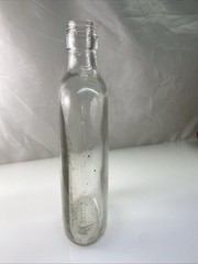 Antique Wine Liquor Bottle Clear Pint Owens-illinois Glass Co. Embossed Base