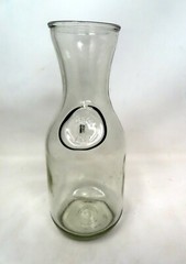 VINTAGE CLEAR GLASS DECANTER CARAFE SINCE 1852 EMBOSSED 9.75&Prime; Paul Masson