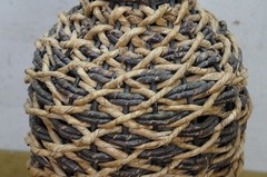 Large Vintage Wicker Wrap for Glass Demijohn Wine Bottle Carboy Jug 9&Prime; x 24&Prime;