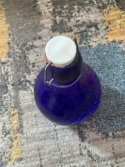 Vintage Casadis Milano Cobalt Blue Glass Wine Bottle Jug Jus De Fruits No Chips