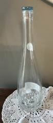 Cote Des Roses Empty Wine Bottle With Blue Glass Stopper Craft Or Display