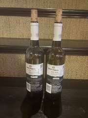 19 Crimes, 2 Universal Monster Empty Wine Bottles Frankenstein Bride Halloween