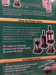 New Vintage Express Aging Accelerator For Whiskey & Wine NEW IN PACKAGE