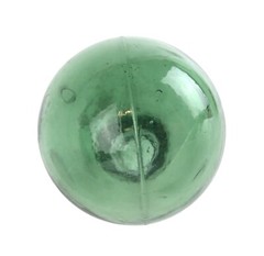 Antique Early 1900s Hand Blown Torpedo Round Bottom Green Glass Wine Bottle