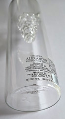 Grappa Alexander Aqva Di Vita Hand Blown Glass Grapes Empty Wine Bottle Italy
