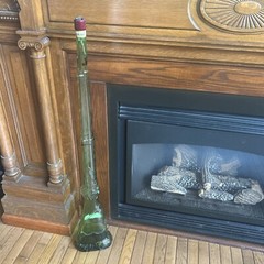 Vintage Italian Chianti 45 In Tall Green Glass Rifle Bottle Empty