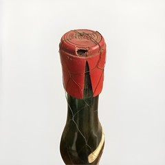 Rioja Santiago Spanish Burgundy Wine Bottle 1961 Green Glass Red Seal 1 Pt