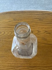 SALE!!Vintage Manischewitz Half Gallon Sweet Grape Clear Wine Bottle-no Cap(B50)