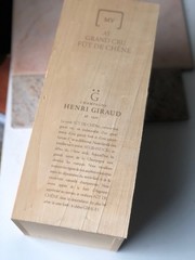 Henri Giraud Champagne Bottle Wood Gift Box Ay Grand Cru Fut De Chene