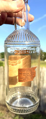 RARE ANTIQUE ORIGINAL  » RAMBLER  » WHISKEY PAPER LABEL EMPTY BOTTLE!!