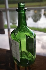 Vintage TAYLOR Dry Sherry Wine Bottle Dark Green Hammondsport NY New York
