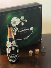 1996 Perrier-Jouet Belle Epoque Fleur de Champagne Empty Bottle Gift Bx 2 Flutes