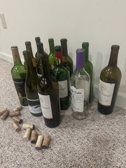 Lot of 12 Empty Wine Bottle-750ml