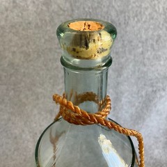 Vintage Tall Chianti Empty Wine Bottle in Straw Wicker Basket 12&Prime; – Beautiful!