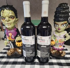 Glows Dark 2 Universal Monster Empty Wine Bottles Frankenstein Bride 19 Crimes