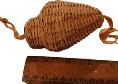 BasketWrapped WineBottle, Demijohn, Mid Century. FreeWickerSachet Incl.