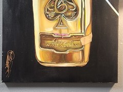 24&Prime;x48&Prime; Oil Canvas Ace Spades Champagne Jerk Beasley / JayZ Tree Of Life Artist!