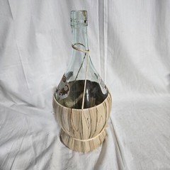 2020 Italy Chianti Opici Wine Bottle Leaf Wrapped Empty 1.5 Liter