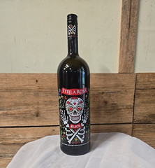 Stella Rosa Black Limited Edition Painted Skulls Heart Eyes- Empty Bottle