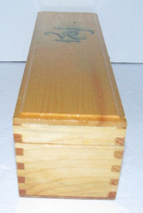 Van Roekel Vineyards California Winery Wine Bottle Wood Box Hinged Case