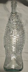 Vintage CEVIN Glass Fish Bottle 75CL3 Chianti Wine Bottle Decanter 13&Prime;