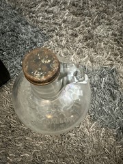 Vintage Wine Glass Jug, One Gallon Bottle