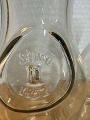 2 Vintage Angel Paul Mason 1 Liter Since 1852 Glass Wine Decanters