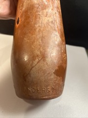 Vintage J.M. Da Fonseca Portugal Embossed Amber Wine Bottle 9” Rustic Bar Decor