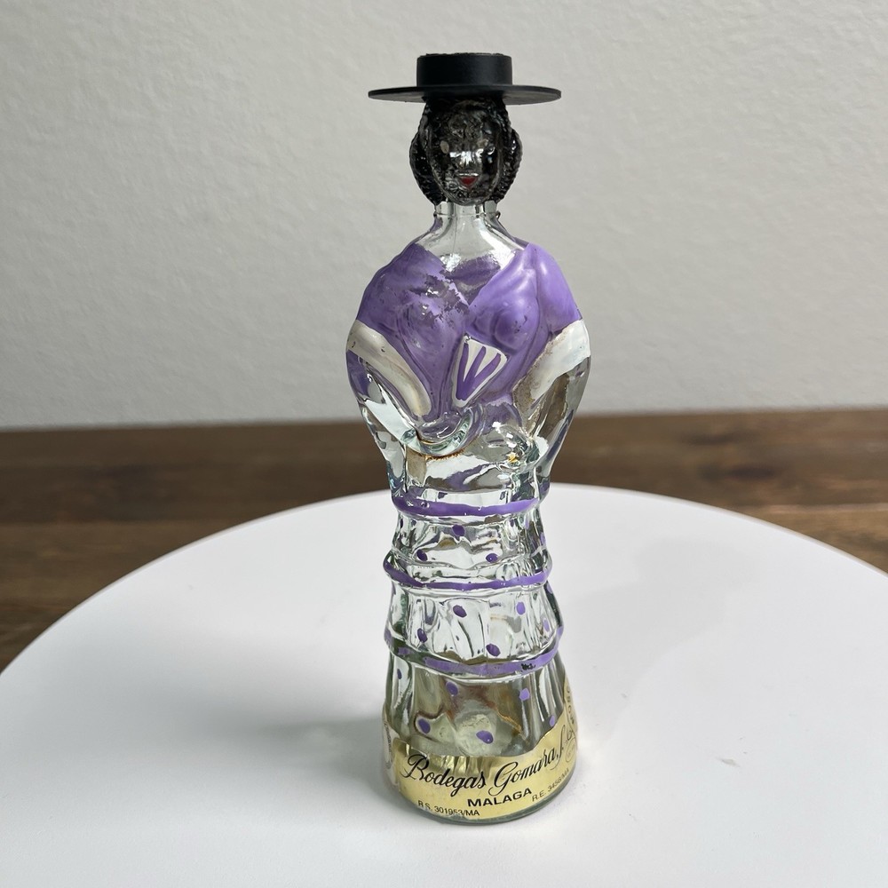 Vintage Bodegas Gomara Malaga, Spain Glass Matador Wine Bottle 6.5&Prime; Tall Empty