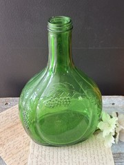 Vintage Green Glass Bottle Half Gallon Wine Bisceglia Brothers Corporation