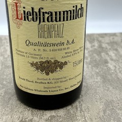1984 Ewald Theod. Drathen Liebfraumilch white wine Bottle 1.5 Liter