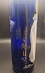 Kestrel Marilyn Monroe Cobalt Blue Collectible Wine Bottle Cut Vase Yakima Val.