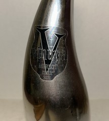 Vinuva Silver EMPTY wine bottle Nice Collectible