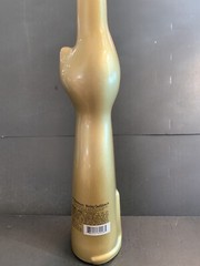Happy Cat Shaped Mosel Riesling Gold Wine Bottle Decanter Collectible Vase 2017