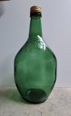 United Vintner&rsquo;s Inc. 5401, Half Gallon Green Glass Bottle Est Asti-1881