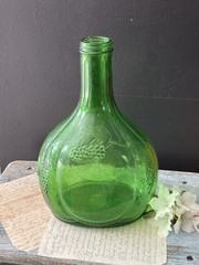 Vintage Green Glass Bottle Half Gallon Wine Bisceglia Brothers Corporation
