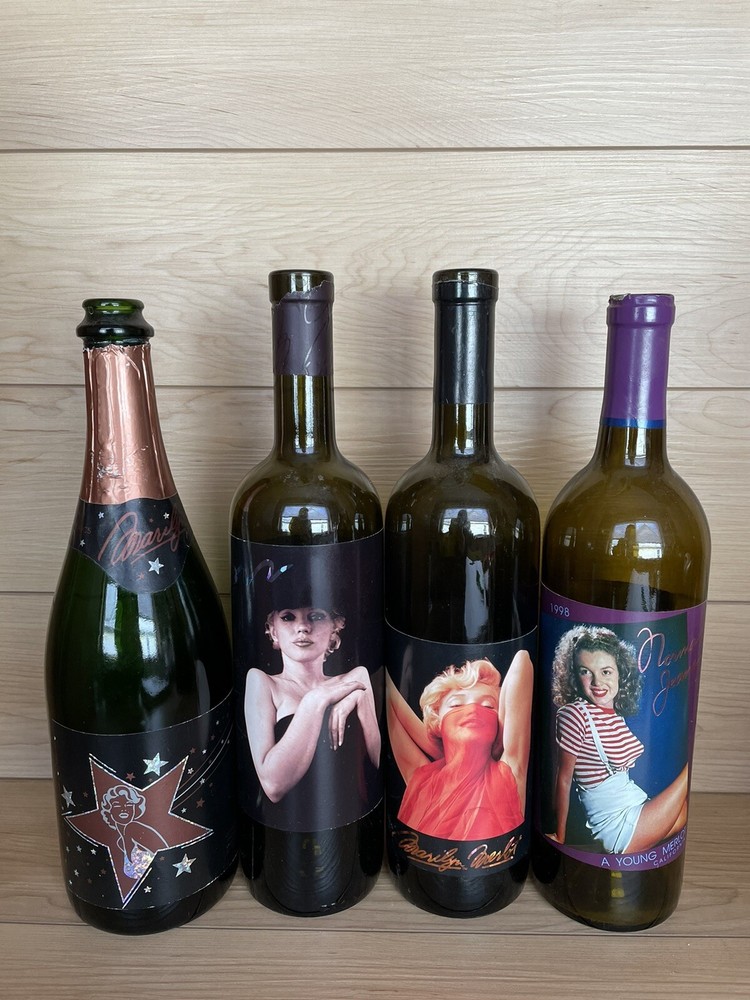 4 Rare Marilyn Monroe Norma Jean Merlot -Great Gift! 1990 1996 1997 1998
