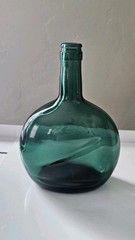 Dark Green Glass Wine Bottle 8&Prime;H Stamped 29 231 F