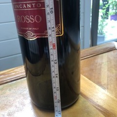 3 Litter empty Bottle Of The Incanto Rosso Red Wine 2016 From Puglia Region.