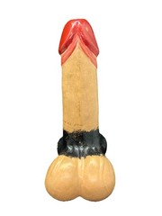 Caldas Da Rainha Portugal Antique 50s Wine Bottle HANDPAINTED Erotic Shaped Art