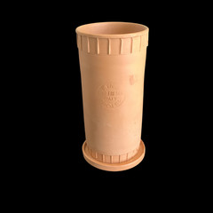 Vintage Clay Wine Bottle Cooler Terra Cotta Made In Italy Rustic Pottery